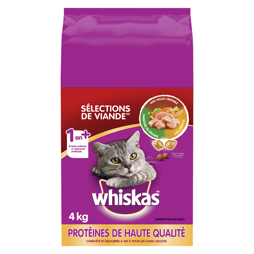 Voila By Sobeys Online Grocery Delivery Whiskas Meaty Selections Real Chicken Cat Food 4 Kg