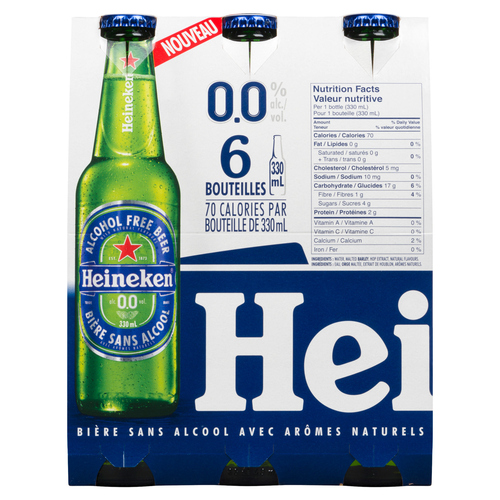 Voilà by Sobeys Online Grocery Delivery Heineken Beer 0.0 Alcohol 6 x 330 ml Voilà by Sobeys Online Grocery Delivery Heineken Beer 0.0 Alcohol 6 x 330 ml