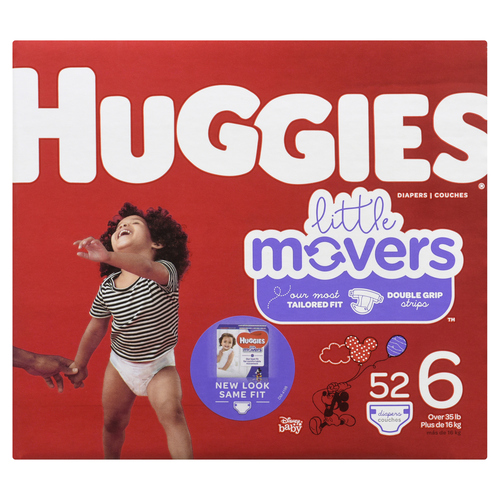 huggies diapers little movers size