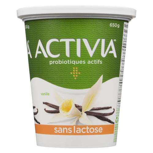 Voilà by Sobeys Online Grocery Delivery Activia Lactose Free Yogurt Vanilla 650 g