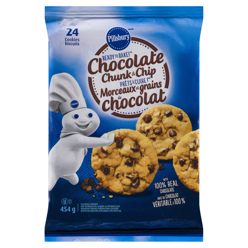 Voila By Sobeys Online Grocery Delivery Pillsbury Ready To Bake Chocolate Chips Chunks Cookies 454 G