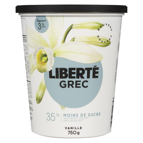 Voilà by Sobeys Online Grocery Delivery Liberté Vanilla 3 Greek Yogurt 750 ml
