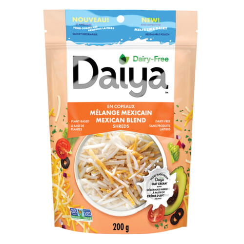 Daiya Dairy-Free Vegan Shredded Cheese Mexican 4 Cheeze Blend 200 g