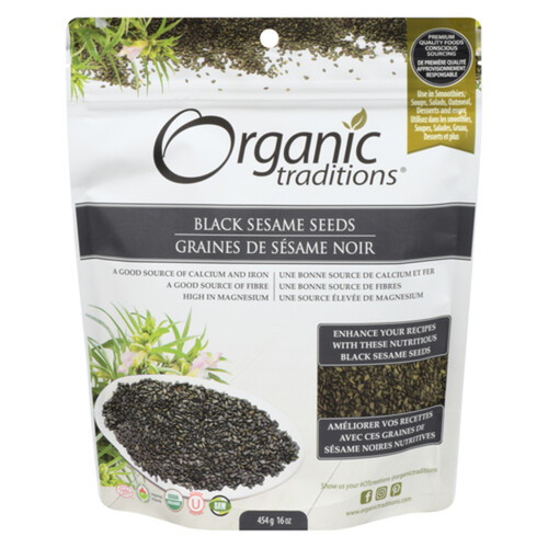 Organic Traditions Seeds Black Sesame 454 g