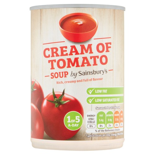 Sainsbury's Canned Soup Cream Of Tomato 400 g