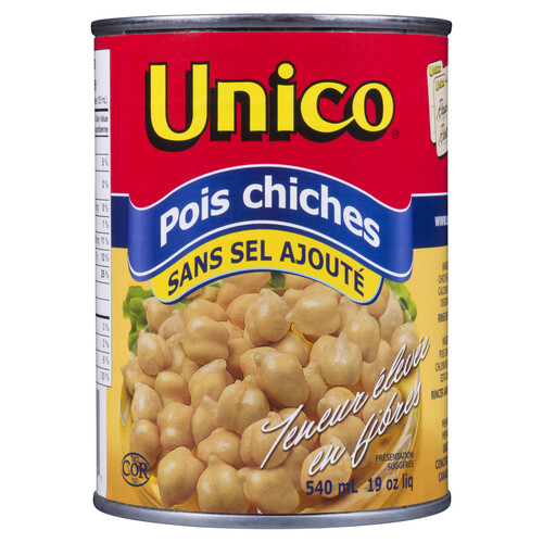 Unico Chickpeas No Salt Added 540 ml