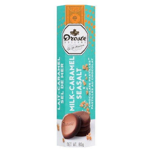 Droste Chocolate Classic Roll Milk Caramel Sea Salt 80 g
