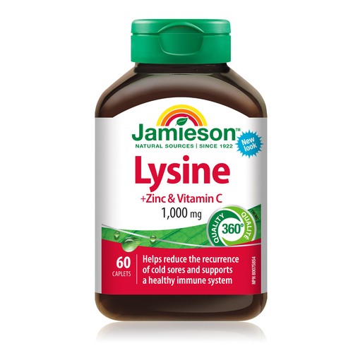 Jamieson Lysine 1000 mg Caplets 60 Count
