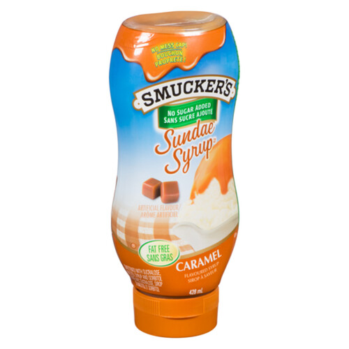 Smucker's Sundae Syrup No Sugar Added Caramel 428 ml