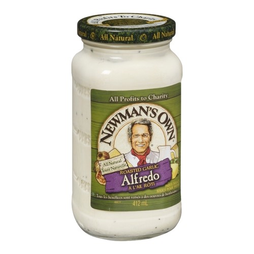 Newman's Own Pasta Sauce Roasted Garlic Alfredo 412 ml