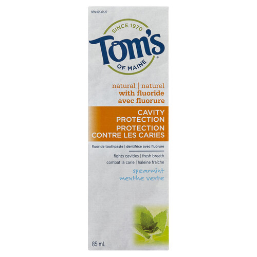 Tom's Of Maine Toothpaste Cavity Protection Spearmint 85 ml