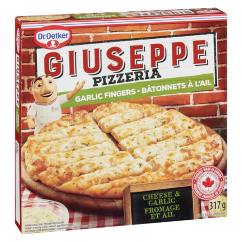 Dr. Oetker Giuseppe Pizzeria Garlic Bread Fingers Cheese & Garlic 317 g (frozen)