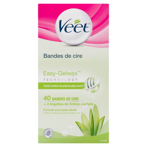 Veet Wax Strips 40 Wax Strips 4 Finish Wipes 