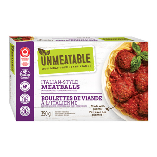 Unmeatable Gluten-Free Vegan  Frozen Italian-Style Meatballs 350 g