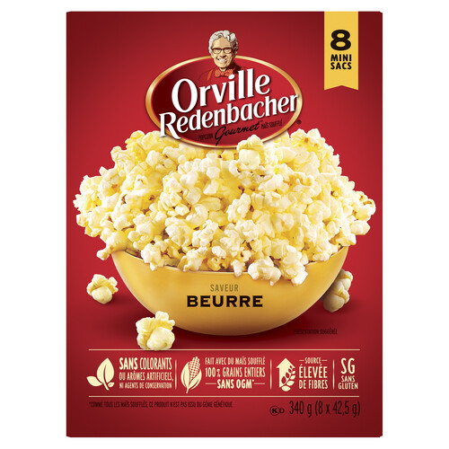 Orville Redenbacher Popcorn Buttery 8 x 42.5 g