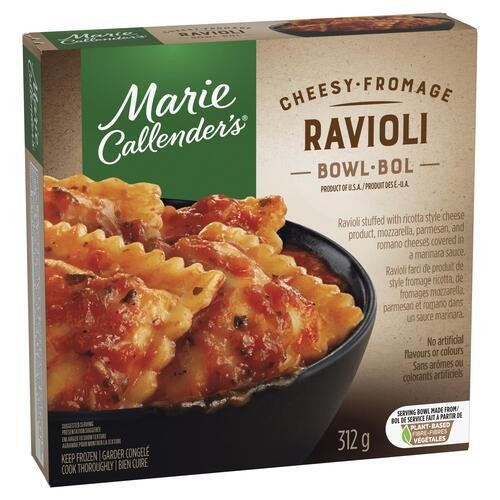 Marie Callender's Frozen Meal Four Cheese Ravioli Bowl 312 g