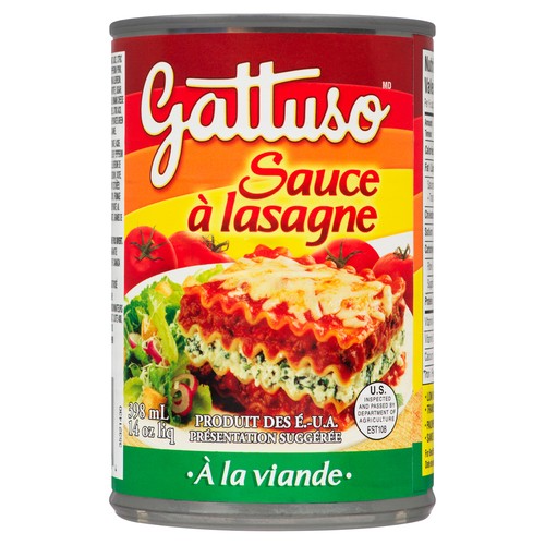 Gattuso Lasagna Meat Sauce 398 ml