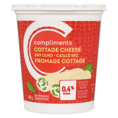 Compliments 0.4% Cottage Cheese Dry Curd 600 g