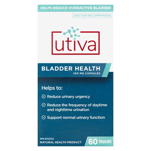 Utiva Bladder Health Nutritional Supplements Capsules 60 Count