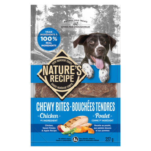 Nature's Recipe Chewy Bite Dog Treats Chicken & Sweet Potato 227 g