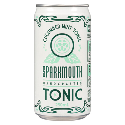 Sparkmouth Tonic Drinks Cucumber Mint Flavoured 6 x 250 ml (cans)