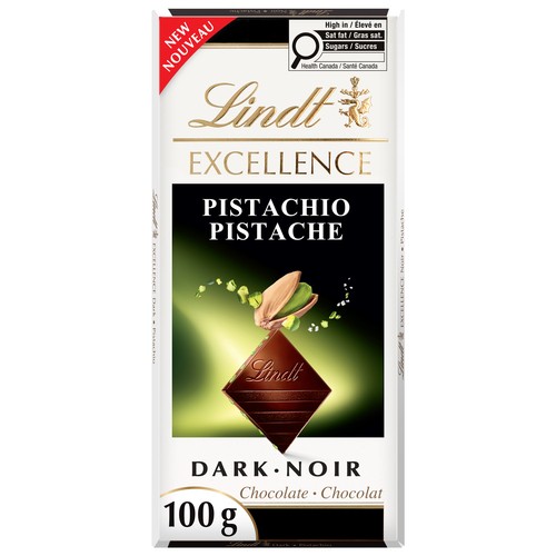 Lindt Excellence Dark Chocolate Bar Pistachio 100 g