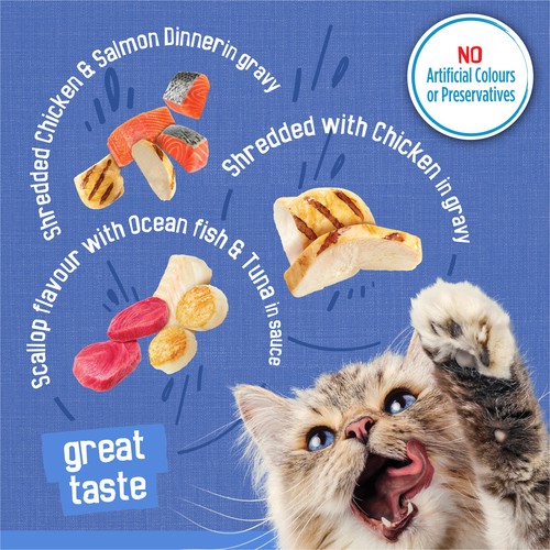Friskies Wet Cat Food Seafood & Chicken Lovers Variety Pack 24 x 156 g 