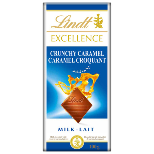 Lindt Excellence Milk Chocolate Bar Crunchy Caramel 100 g