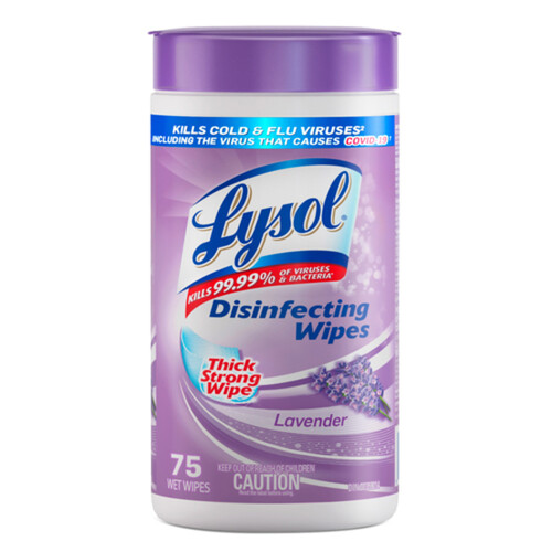 Lysol Disinfecting Wipes Lavender 75 Count