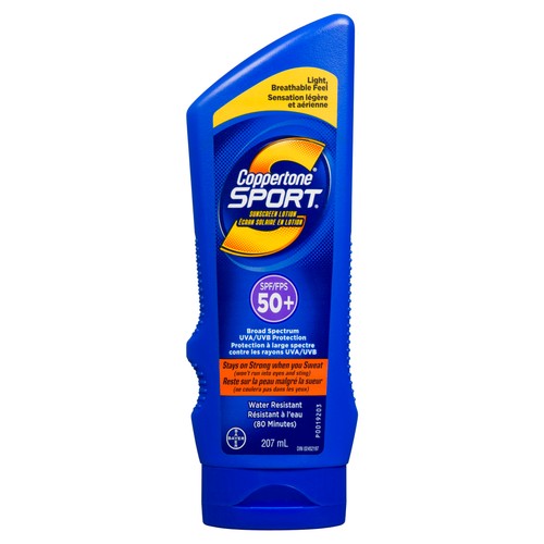 Coppertone Sport Lotion Plus Sunscreen SPF 50 207 mL