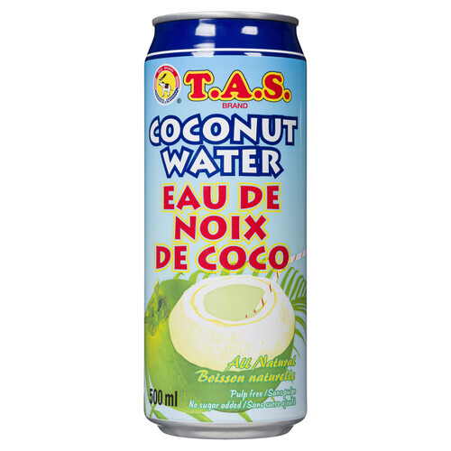 T.A.S Coconut Water 500 ml (can)