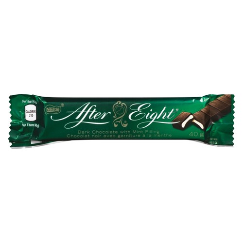 Nestlé After Eight Dark Chocolate Bar With Mint Filling 40 g
