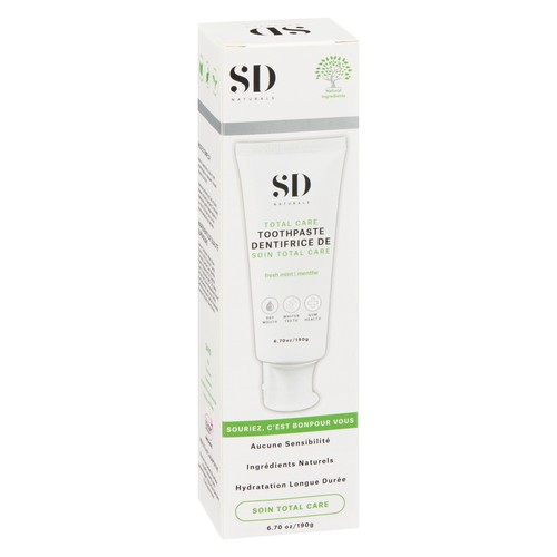 Spa Dent Naturals Dentifrice de soin total care menthe 190 g