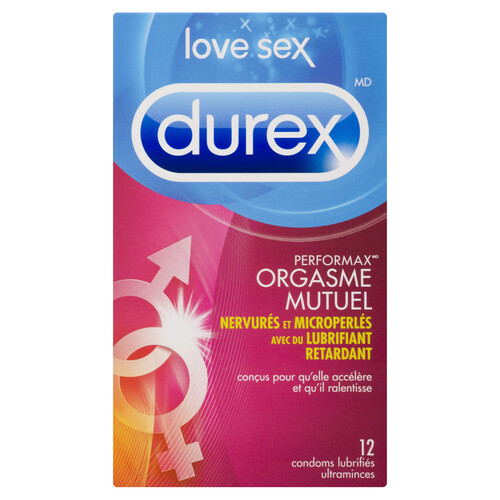 Durex Performax Mutal Climax Condoms 12 Count