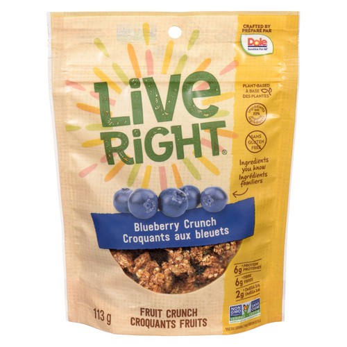 Dole Live Right Gluten-Free Fruit Nut Mix Blueberry Crunch 113 g