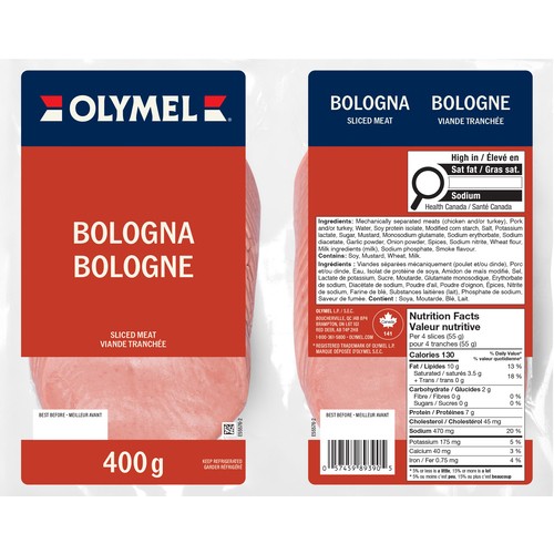 Olymel Deli Sliced Meat Bologna 400 g