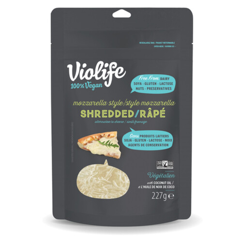 Violife Vegan Shredded Cheese Mozzarella Style 227 g
