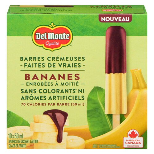 Del Monte Ice Cream Bars Banana Chocolate 10 x 50 ml