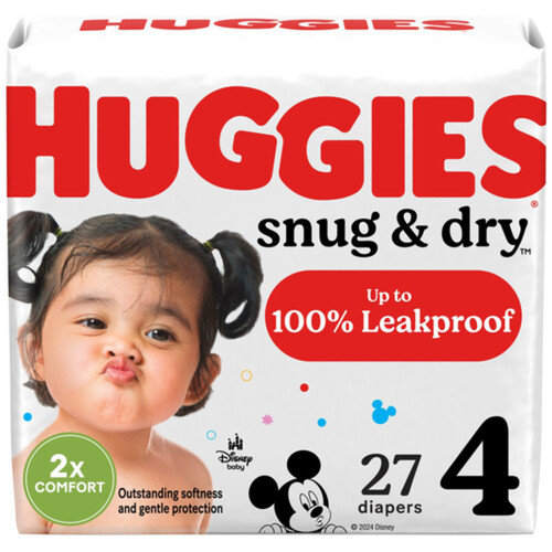 Huggies Diapers Snug & Dry Size 4 27 Count