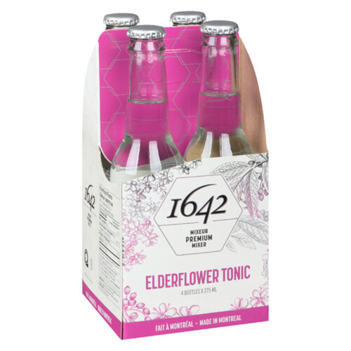 1642 Sparkling Beverage Elderflower Tonic 4 x 275 ml