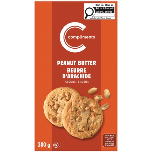 Compliments Cookies Peanut Butter 300 g