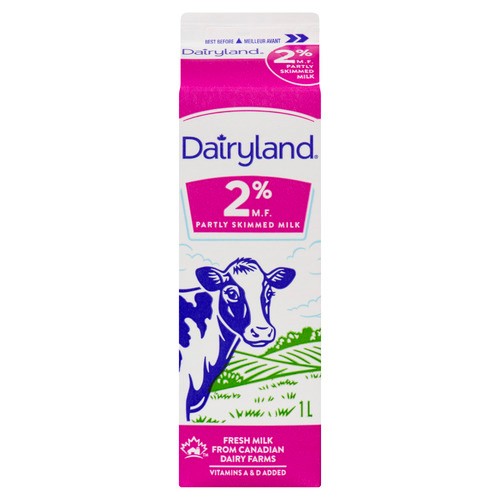 Dairyland 2% Milk Partly Skimmed 1 L