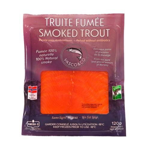 Vasco Frozen Smoked Trout 120 g