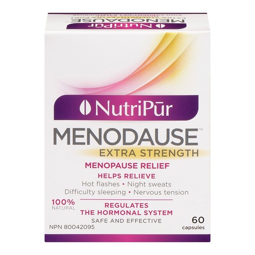 Nutripur Menopause Relief Capsules Menodause Extra Strength 60 Count