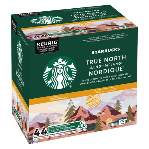 Starbucks True North Coffee Pods 44 K-Cups 528 g