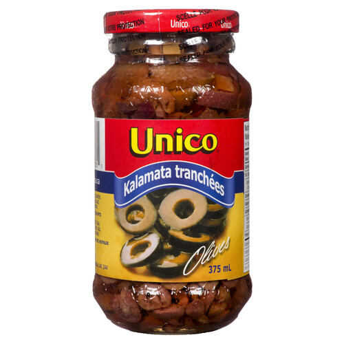 Unico Kalamata Olives Sliced 375 ml