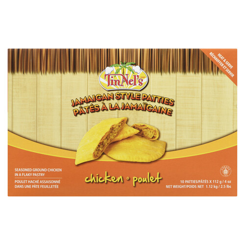 Tinnel's Frozen Jamaican Chicken Patty 10 x 112 g