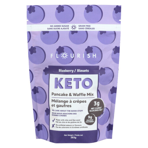 Flourish Keto Pancake Blueberry 283 g