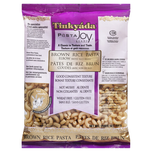 Tinkyada Gluten-Free Brown Rice Pasta Elbow 454 g