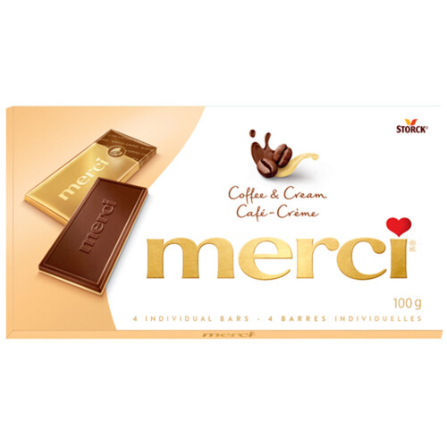 Merci Chocolate Tablets Coffee & Cream 100 g